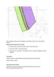 Situasjonsplan som viser tomtens beliggenhet, form og areal i forhold til nabotomter og infrastruktur (veier).