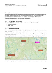 Kart som viser vannføringsstasjoner (Gaula ved Kotsøy, Egaafoss, Gauffoss, Driva v/Ørnesvarden) brukt i en flomfrekvensanalyse.