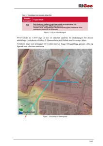 Et kart med overlagte linjer som viser plassering av et snitt (A-A') over et område, sannsynligvis for terrengmålinger eller analyse.