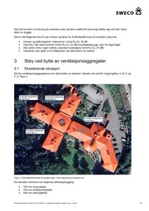 Oversiktsbilde hentet fra Google Maps som viser plassering av teknisk rom (ventilasjonsaggregater) på taket av en bygning.