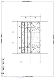 En teknisk detaljtegning som viser en stålkonstruksjon (ramme) med angitte dimensjoner og stålprofiltyper (f.eks. 2x11, 2x15).