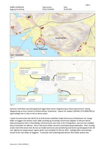 Et dokument fra Smøla kommune som viser to kart (Figur 1 og Figur 2) over Nedre Skarpneset. Kartene viser topografi, bygninger og andre objekter i området.