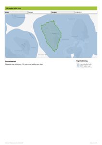 Et kart som viser et 100-meter-belte langs kysten, inkludert topografi og vannmasser.