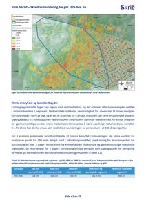 Et kart som viser et kartleggingsområde for snøskredfarevurdering, inkludert topografi, snødybde og snøskredområder.