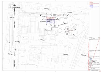 Situasjonsplan som viser tomtens beliggenhet i forhold til nabotomter (Håborgveien, Dons' vei), eiendomsnummer (f.eks. 303/1580), og plassering av eksisterende og planlagte bygninger (f.eks. 'Telt', 'Dissebrenning', 'Furnes').