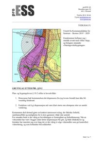 Kommunedelplan for Sentrum – Ikornes 2019 – 2029. Utsnitt som viser eiendommen med fargekodet arealbruksplanlegging (lilla for næringsvirksomhet).