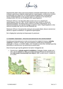 Et dokument fra Harris som inneholder en situasjonsplan (tomtekart) med tegnforklaring og et vedtektstempel.