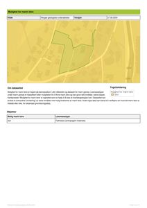 Kart som viser et geologisk undersøkelsesområde med en markert polygon for 'Mulighet for marin leire'.