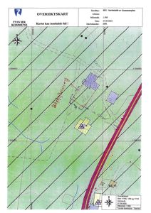 Oversiktskart (situasjonskart) fra Tysvær kommune som viser eiendomsgrenser, bebyggelse og infrastruktur.