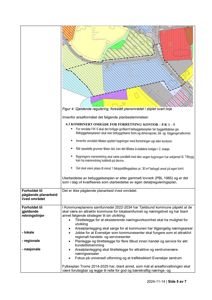 Et arealplanleggingskart (situasjonsplan) som viser gjeldende regulering og foreslått planområde med fargekodet brukstyper.