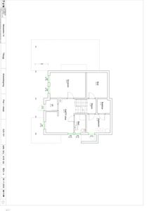 Etasjeplan (Plan 1 etasje) som viser romfordeling, dører, vinduer og innvendige mål for et hus.