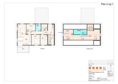 Etasjeplan for PLAN 2 og PLAN LOFT som viser romfordeling og areal.