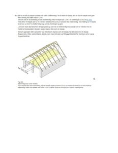 En teknisk tegning som illustrerer hvordan man måler et loft for å bestemme om det er etasjeverdige. Tegningen viser et tverrsnitt av et tak med skrå himling og markerer de nødvendige målene (1,9 m fri høyde og 0,6 m bredde).