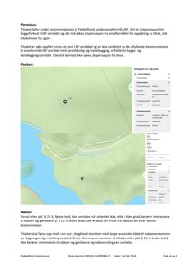 Et kart fra kommunens planportal som viser eiendommen og nabolagets arealbruksområder.