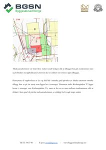 Et utklipp fra Google Maps som viser eiendomsforhold og naborelasjoner.