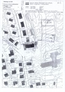 Situasjonsplan som viser eksisterende og nytt bygg på tomt i Wistings vei 52A, med omgivende bebyggelse, høydemålinger og arealdata.