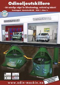 3D-visualisering av et bilvaskesystem med overjordiske og underjordiske komponenter