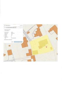 Et digitalt kart (situasjonskart) som viser eiendommen Mostegutua 8 med overlappende eiendomsinformasjon.