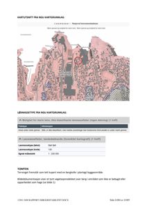 Kartutsnitt fra NGU kartgrunnlag som viser løsmassefordeling og geologi for et planlagt byggområde.