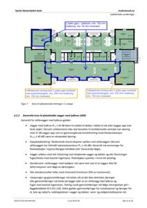 En teknisk detaljtegning som viser krav til lydisolering av himlinger i 3. etasje ved 'Gamle Mesterfjellet skole'. Tegningen illustrerer hvordan gipsplater skal festes og hvilke materialtykkelse som kreves for å oppnå de nødvendige lydkravene.