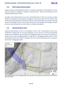Et aktsomhetskart for flom som viser et kartleggingsområde (gult) og et flomaktsområde (blått) i Hammerfest kommune.