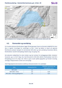 Kart som viser et nedbørfelt (blått område) og kartleggingsområdet (gult område) i Hammerfest kommune, basert på topografisk kart.