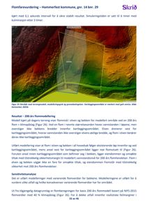 Et digitalt kart eller terrengmodell som viser et kartleggingsområde (markert med gult) i Hammerfest kommune, inkludert elveløp og bekker.