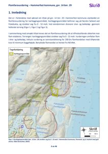 Kart over et kartleggingsområde i Hammerfest kommune, som viser topografi, vannveier og eiendomsgranser.