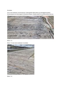 Fotografier av et kai-dekke som viser sveiskeelser og råtnet treverk.