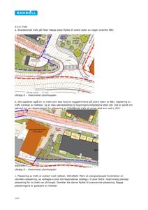 Situasjonsplan som viser plassering av eksisterende og planlagt trafostasjon i forhold til veier og naboeiendom.