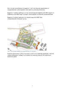 Situasjonsplan som viser planlagt bebyggelse og uteoppholdsarealer for delområde 1, inkludert felt BB1, BB3 og BB2.