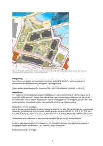 Situasjonsplan eller utklipp fra en utomhusplan som viser tomtens oppdeling i felt (BB1, BB2, BB3) og infrastruktur.