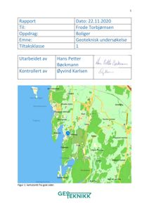Kartutsnitt fra Gule Sider som viser lokalisering av prosjektet i forhold til omgivelsene.