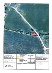 Gårdsplan (gardskart) som viser eiendomsareal, markslag og arealstatistikk.