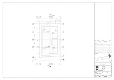 Etasjeplan (1. etasje) for 'Bygg 4', som viser romfordeling, veggposisjon og dimensjoner.