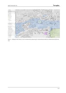 Et kartutsnitt fra NVE Atlas som viser eiendommens plassering i forhold til kvikkleireskred.