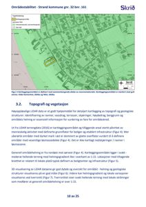 Et kart som viser et kartleggingsområde med topografisk informasjon, inkludert høydemodeller (LIDAR) og geologiske data.