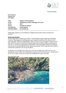 Fotografi av fjæren med naust i dag