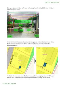 Situasjonsplaner som viser bygningers plassering i forhold til nabogrenser, byggelinjer og høydemål.