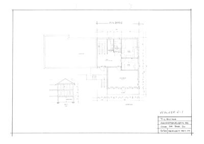 Etasjeplan (1. etasje) med romfordeling, dører, vinduer og mål.