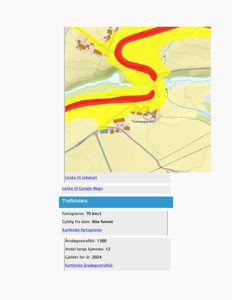 Kart som viser trafikkdata, fartsgrenser og årsdegnstrafikk for en vei (Hornindalsvegen).
