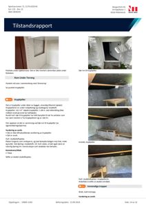 Fotografier fra en tilstandsrapport som viser en krypkjeller og en innvendig trapp.