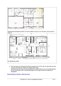 Bildet viser to plantegninger av en sokkel (etasjeplan). Den øverste er en eksisterende plan med håndskrevne merknader, og den nedre er en ny plan med romnavn og arealoppdelinger.