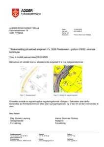 Dokumentet inneholder to kartfigurer: en situasjonsplan (Figur 1) og en utklipp fra reguleringsplan (Figur 2).