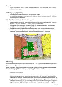Bildet viser en situasjonsplan (tomtekart) med fargekodet informasjon om bygninger, vegger og arealer.