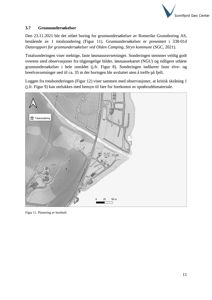 Kart som viser plassering av borehull (Totalsondering) i et landskap med elv og terrengkonturer.
