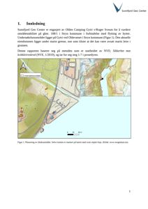 Kart over undersøkelsesområdet ved Gytri med topografi og bygningsplassering