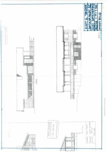 Fasadetegning (opprikk) av en eksisterende bolig sett fra nord.
