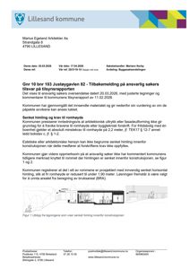 Fotografi av en arkitektonisk tegning som viser et snitt gjennom en bygning med synlig innvendig senket himling.