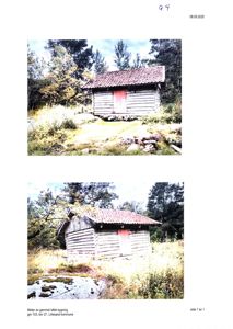 Fotografier av en gammel løft bygning (gnr 103, bnr 27) i Lillesand kommune.